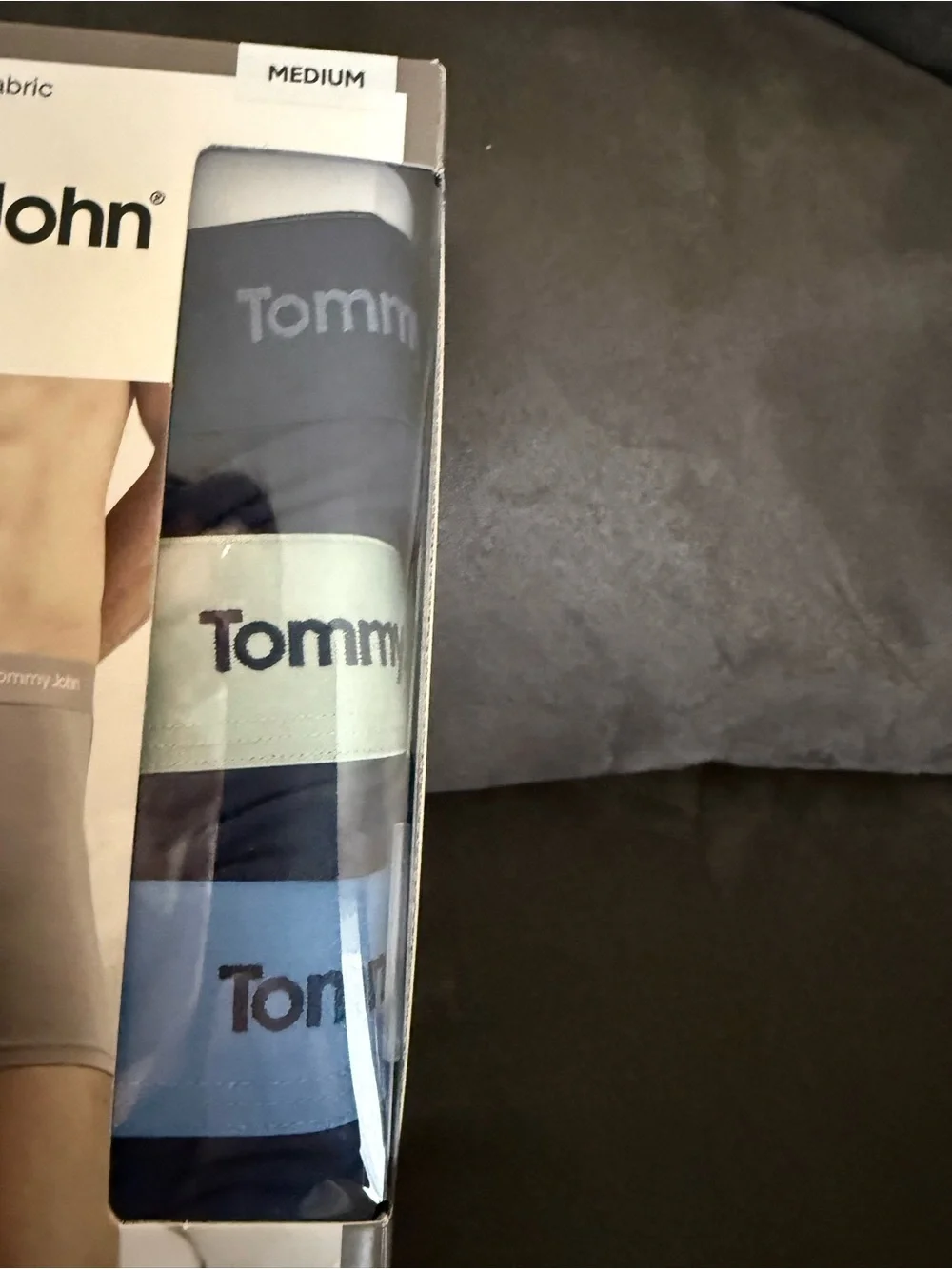 Tommy John Men's Boxer Brief 3-Pack - Gray/Light Green/Blue